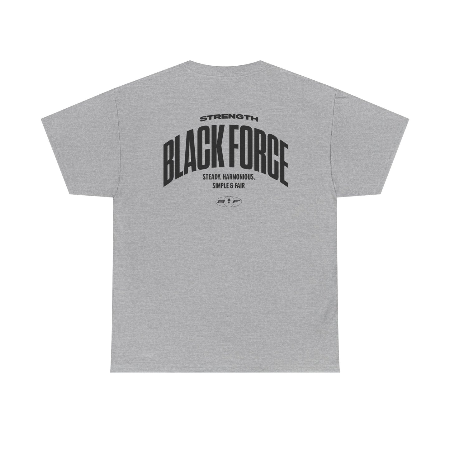Strength and Style Unisex Heavy Cotton Tee | Blackforce Graphic Tee, Casual Wear, Fitness Apparel, Gift for Him, Unisex Fashion