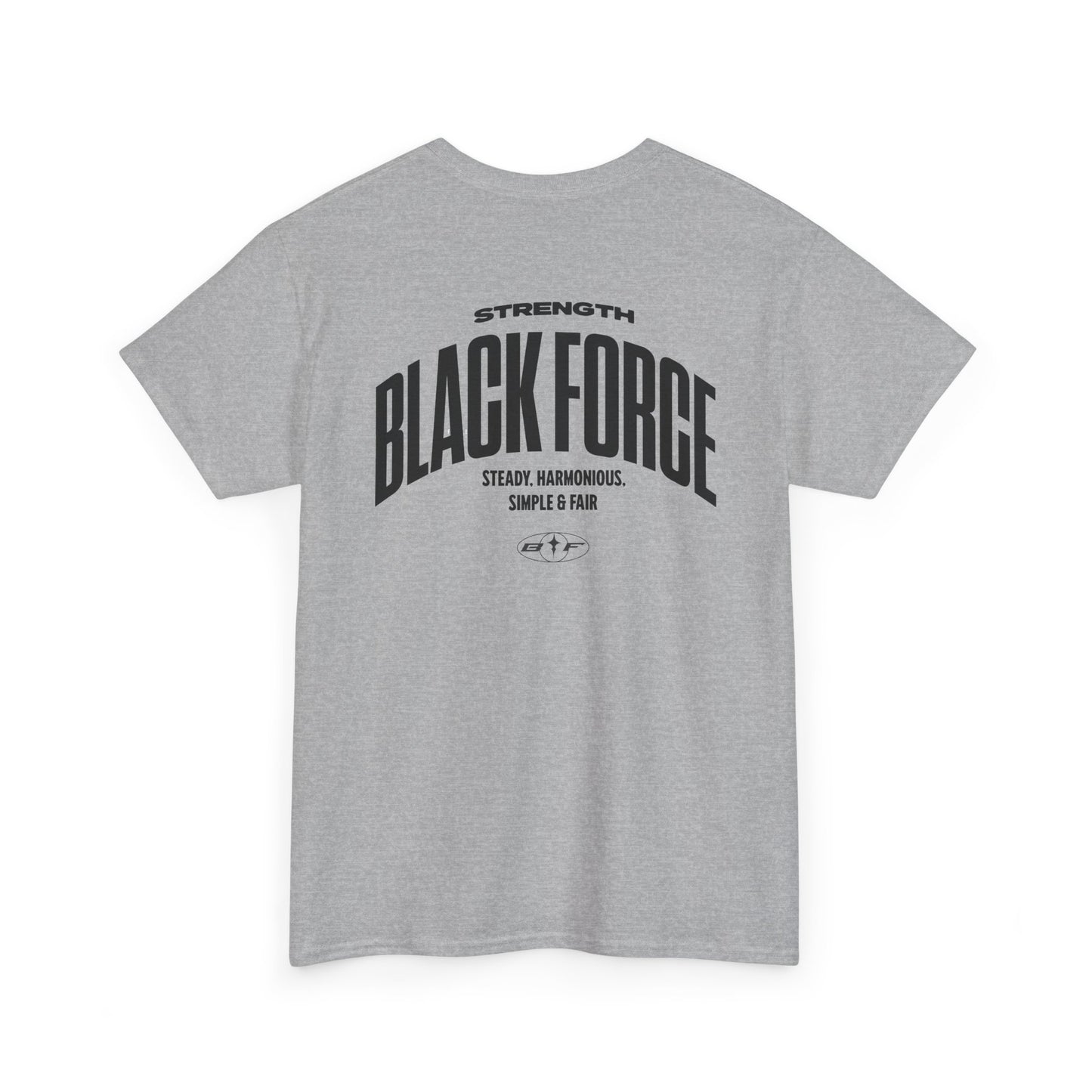 Strength and Style Unisex Heavy Cotton Tee | Blackforce Graphic Tee, Casual Wear, Fitness Apparel, Gift for Him, Unisex Fashion