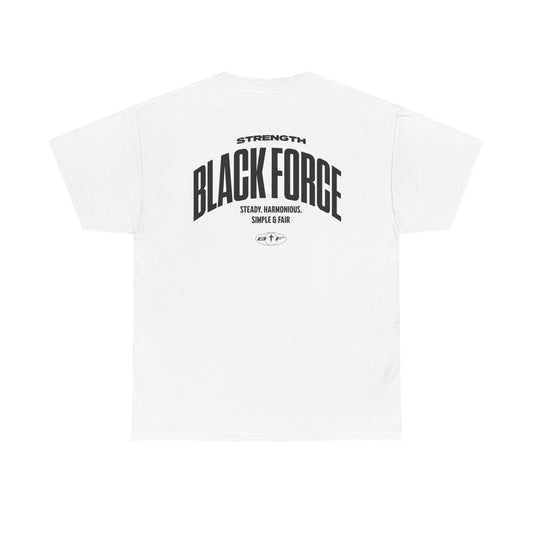 Strength and Style Unisex Heavy Cotton Tee | Blackforce Graphic Tee, Casual Wear, Fitness Apparel, Gift for Him, Unisex Fashion