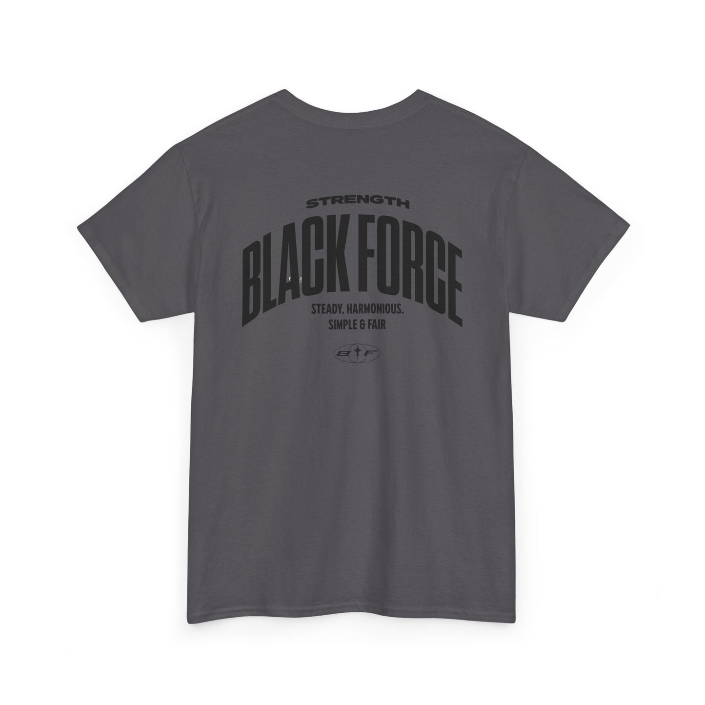 Strength and Style Unisex Heavy Cotton Tee | Blackforce Graphic Tee, Casual Wear, Fitness Apparel, Gift for Him, Unisex Fashion